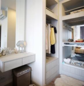 Kuchyň nebo kuchyňský kout v ubytování The Prio Signature Condo Chiangmai