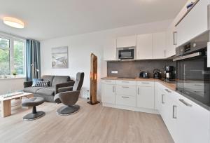 Kuchyň nebo kuchyňský kout v ubytování Ferienwohnung Sonnengarten