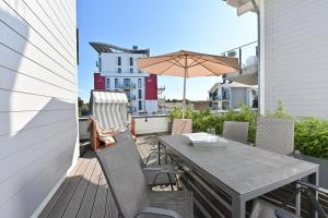 Balkón nebo terasa v ubytování Ferienwohnung Sonnendeck