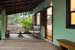 Um jardim em O Sitio - Ilha Grande