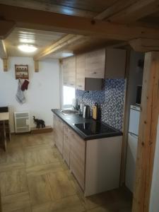Kuchyň nebo kuchyňský kout v ubytování Apartmán Pod věží I