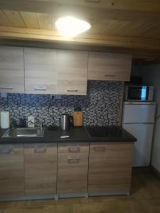 Kuchyň nebo kuchyňský kout v ubytování Apartmán Pod věží I