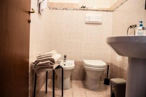 Koupelna v ubytování B&B Caravello