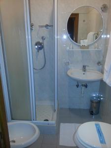 Koupelna v ubytování Hotel Teti