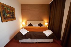 Postel nebo postele na pokoji v ubytování Hotel Peklo