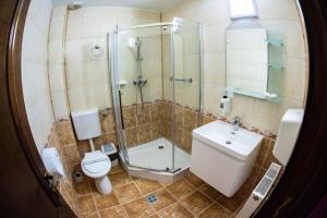 Ванная комната в Hotel Trei Brazi