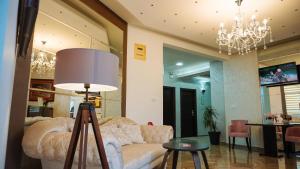 TV a/nebo společenská místnost v ubytování Hotel Usce
