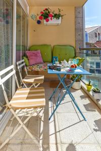 Balkon lub taras w obiekcie Noia Compostellae Beach