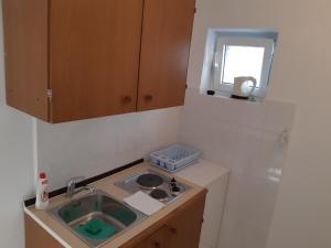 Kuchyň nebo kuchyňský kout v ubytování Apartmani Baška Voda