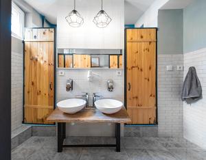 Koupelna v ubytování Eco Hostel DROVA