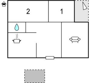 Plan piętra w obiekcie Apartman Dujmić