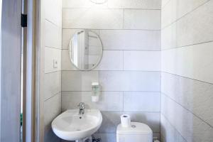 Koupelna v ubytování Eco Hostel DROVA