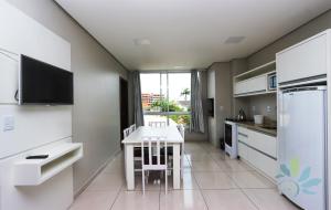 Kuchyň nebo kuchyňský kout v ubytování Residencial Bela Morada