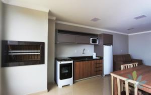 Kuchyň nebo kuchyňský kout v ubytování Residencial Bela Morada