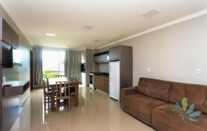 Kuchyň nebo kuchyňský kout v ubytování Residencial Bela Morada