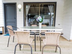 Balkón nebo terasa v ubytování Cabañas Costa Blue