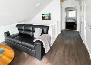 Posezení v ubytování Lofoten Rorbu Lodge