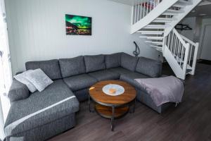 Posezení v ubytování Lofoten Rorbu Lodge