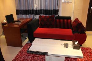 Posezení v ubytování Horizon Hotel Apartments - الأفق للشقق الفندقية