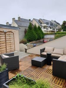 Posezení v ubytování Grand Hôtel Bénodet Abbatiale Riviera Bretonne