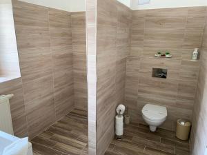 Kúpeľňa v ubytovaní Apartmán Alesta Bruntál