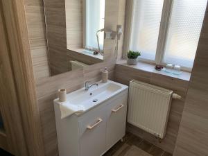 Kúpeľňa v ubytovaní Apartmán Alesta Bruntál
