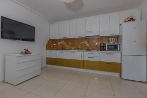 Kuchyň nebo kuchyňský kout v ubytování Villa Rossa Apartments
