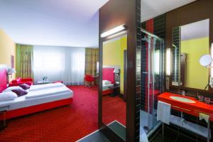 Posteľ alebo postele v izbe v ubytovaní Best Western Plus Amedia Art Salzburg