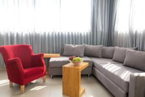 Χώρος καθιστικού στο Hillel 11 Hotel