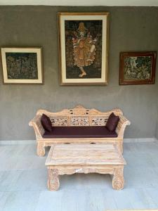 Posezení v ubytování Gek House Ubud Bali