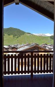 a view from the balcony of a house at Appartamenti Calanda - Livigno Center in Livigno