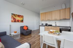 Kuchyňa alebo kuchynka v ubytovaní Chill Apartments Wolska 45