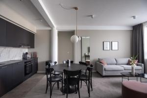 Kuchyň nebo kuchyňský kout v ubytování Reykjavik Residence Apartment Hotel