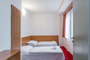 Postel nebo postele na pokoji v ubytování Hotel Globus