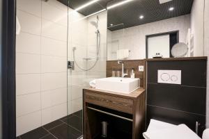 Koupelna v ubytování Hotel Schempp