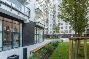 Vonkajšia záhrada v ubytovaní Chill Apartments Wolska 45