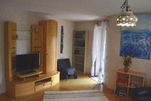 TV a/nebo společenská místnost v ubytování Ferienwohnung Sonnenbichel