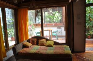 Letto o letti in una camera di Hostería Mandála