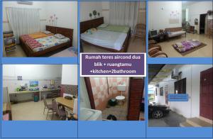 Cama o camas de una habitación en chalet aircond RM50 homestay aircond RM100 Kakmah pantai timur guest house