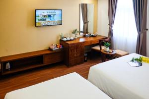 Μια τηλεόραση ή/και κέντρο ψυχαγωγίας στο Nagila Boutique Hotel