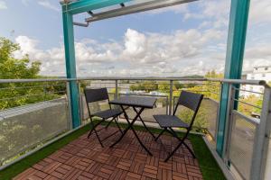 Balkón nebo terasa v ubytování Outlet-Apartment Metzingen