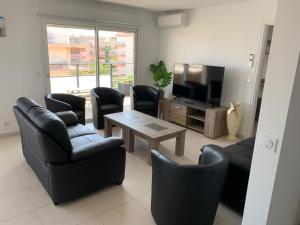 TV a/nebo společenská místnost v ubytování Appartement 4 chambres LE BAIA
