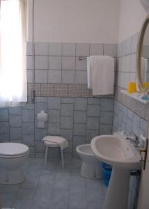 Koupelna v ubytování Hotel Vittoria