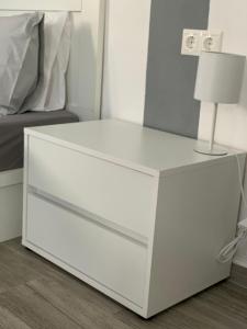 Postel nebo postele na pokoji v ubytování Dominik apartment