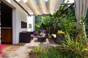Vonkajšia záhrada v ubytovaní Villa Canaria piscina jacuzzi jardín