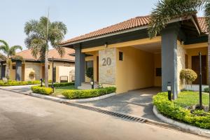a building with the number on it at Fallsway Villas in Lusaka