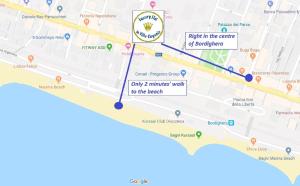 a map of the centre of bermondsey with the newcastle cathedral at VILLA EUGENIA - Luxury Flat in the Centre, with Parking Space in Bordighera