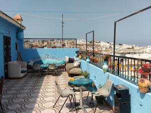 Hôtel Marrakech的阳台或露台