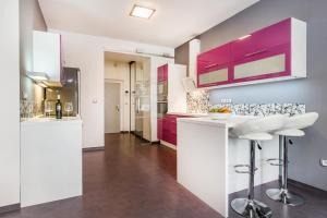 Cuisine ou kitchenette dans l'établissement Apartment Bubenikova