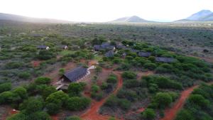 an aerial view of a house in a field at Lapeng Guest Lodge in Burgersfort